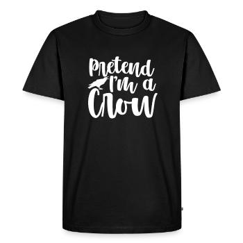 Raven Crow Bird Crow Birds Nature Crow GEschenk - Men's Premium Organic T-Shirt - black - Front - Nico (187cm)