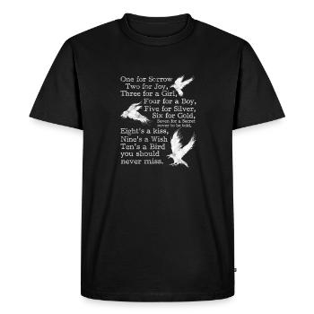Raven - Men's Premium Organic T-Shirt - black - Front - Nico (187cm)