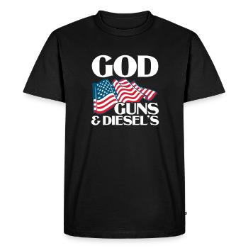 Diesel America USA Auto Tuning Gasoline Gift - Men's Premium Organic T-Shirt - black - Front - Nico (187cm)