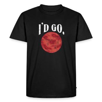 Mars - Men's Premium Organic T-Shirt - black - Front - Nico (187cm)