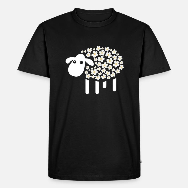 Schaf - Männer Premium Bio T-Shirt - Schwarz