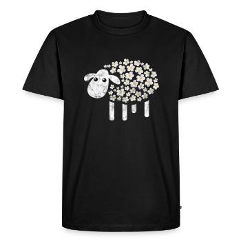 Sheep Sheep Farm Animal Sheep Goat Gift - Men's Premium Organic T-Shirt - black - Front - Nico (187cm)