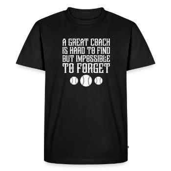 Joueur de softball Baseball Sport Pitcher Cadeau - T-shirt Premium bio Homme - noir - Devant - Nico (187cm)