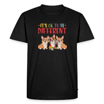 Welsh Corgi Dog Dog Dog Race Cadeau - T-shirt Premium bio Homme - noir - Devant - Nico (187cm)