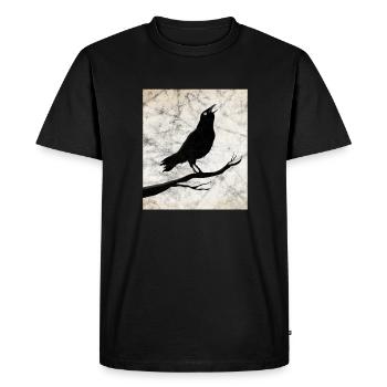 Raven - Men's Premium Organic T-Shirt - black - Front - Nico (187cm)