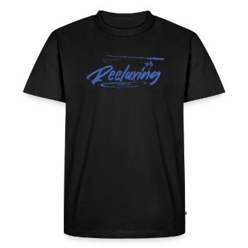 Angler - Men's Premium Organic T-Shirt - black - Front - Nico (187cm)