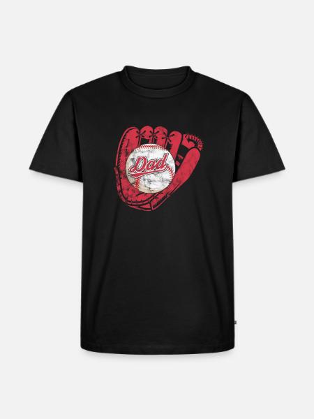 Baseball Father - Men's Premium Organic T-Shirt - black