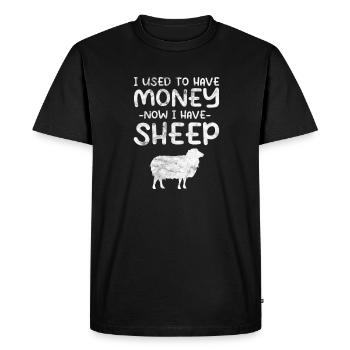 Sheep Sheep Farm Animal Sheep Goat Gift - Men's Premium Organic T-Shirt - black - Front - Nico (187cm)