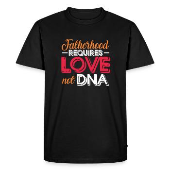 Beau-père Père Beau-père Papa Cadeau de fête des pères - T-shirt Premium bio Homme - noir - Devant - Nico (187cm)