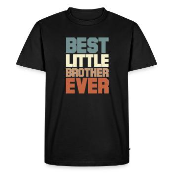Frère - T-shirt Premium bio Homme - noir - Devant - Nico (187cm)