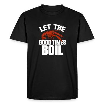 Crayfish - Men's Premium Organic T-Shirt - black - Front - Nico (187cm)
