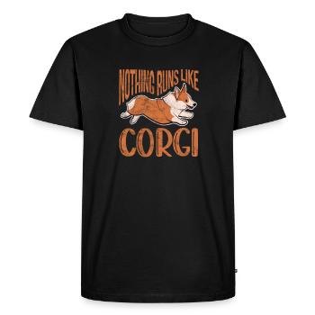 Welsh Corgi Dog Dog Dog Race Cadeau - T-shirt Premium bio Homme - noir - Devant - Nico (187cm)