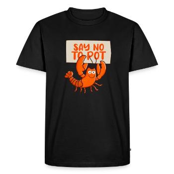 Crayfish - Men's Premium Organic T-Shirt - black - Front - Nico (187cm)