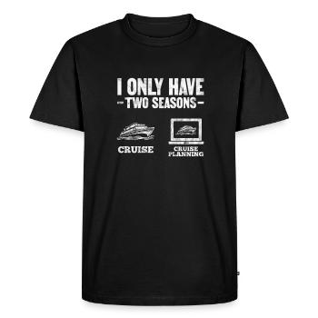 Kreuzfahrt Kreuzfahrtschiff Urlaub Schiff Geschenk - Männer Premium Bio T-Shirt - Schwarz - Vorne - Nico (187cm)
