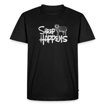 Sheep Sheep Farm Animal Sheep Goat Gift - Men's Premium Organic T-Shirt - black - Front - Nico (187cm)