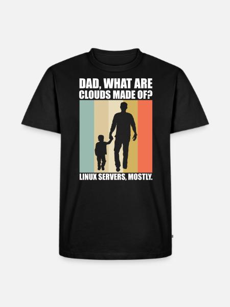 Cloud Computing Informatik Tech - Männer Premium Bio T-Shirt - Schwarz