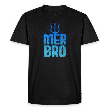 Frère - T-shirt Premium bio Homme - noir - Devant - Nico (187cm)