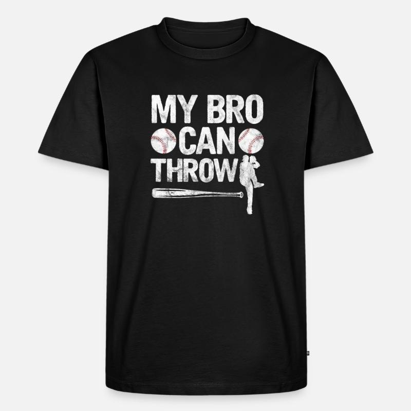 Bruder Baseball - Männer Premium Bio T-Shirt - Schwarz