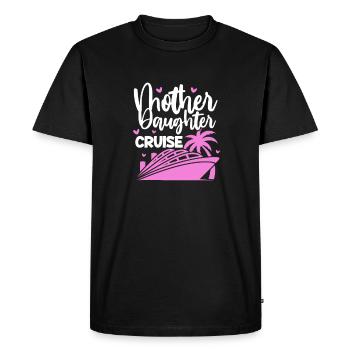 Croisière Mère Fille - T-shirt Premium bio Homme - noir - Devant - Nico (187cm)