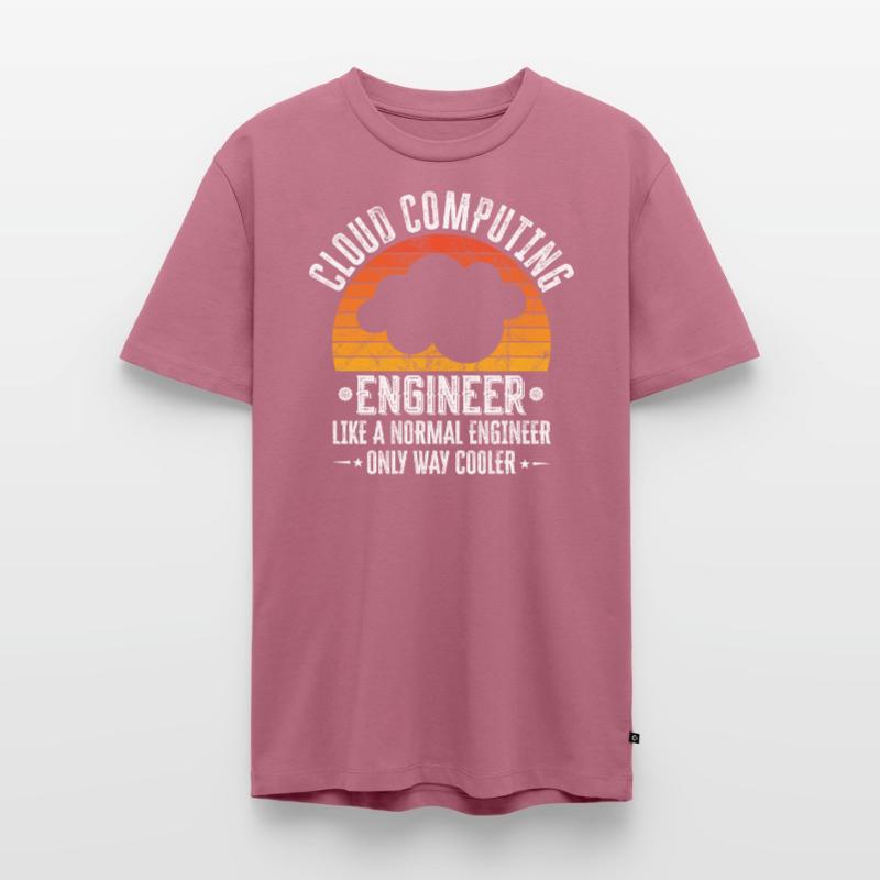 Cloud Computing Engineer Definition Retro Computer Männer Premium Bio T-Shirt