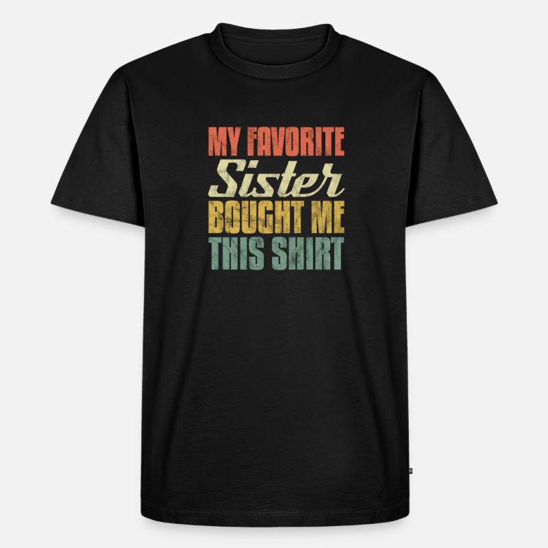 Bruder - Männer Premium Bio T-Shirt - Schwarz