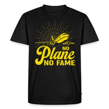 Capitaine de ligne - T-shirt Premium bio Homme - noir - Devant - Nico (187cm)