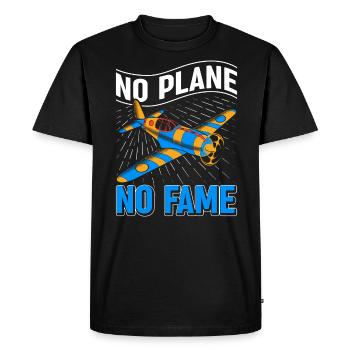 Pilote de ligne Pilote Slogan Pilote d’avion Pilote - T-shirt Premium bio Homme - noir - Devant - Nico (187cm)