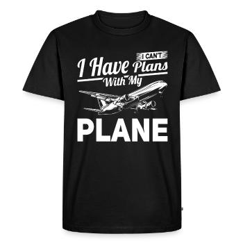 Airline Pilot Captain Saying - Men's Premium Organic T-Shirt - black - Front - Nico (187cm)