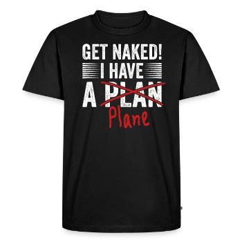 Airline Pilot Aviation Pun for a company pilot - Men's Premium Organic T-Shirt - black - Front - Nico (187cm)