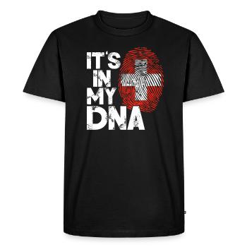 Suisse - T-shirt Premium bio Homme - noir - Devant - Nico (187cm)