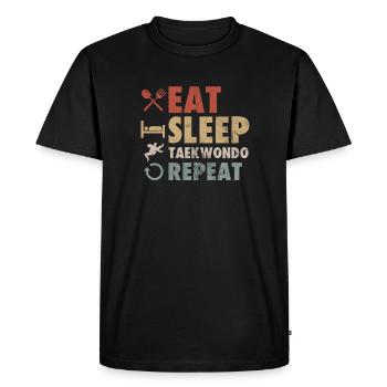 Taekwondo - T-shirt Premium bio Homme - noir - Devant - Nico (187cm)