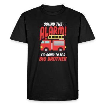 Big Brother Sibling Sister Gift - Men's Premium Organic T-Shirt - black - Front - Nico (187cm)
