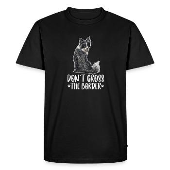 Border Collie Dog Dog Herding Dog Gift - Men's Premium Organic T-Shirt - black - Front - Nico (187cm)