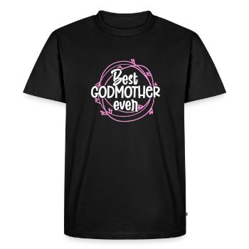 Marraine - T-shirt Premium bio Homme - noir - Devant - Nico (187cm)