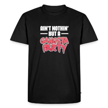 Hip Hop Rap Music Rappeur Hiphop Cadeau - T-shirt Premium bio Homme - noir - Devant - Nico (187cm)
