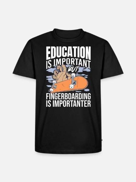 Fingerboard Skating Fingerboarding - T-shirt Premium bio Homme - noir