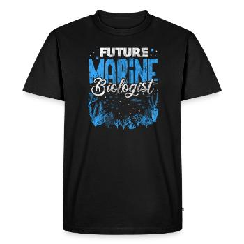 Marine Biology Marine Biologist Biolgie Gift - Men's Premium Organic T-Shirt - black - Front - Nico (187cm)