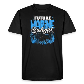 Marine biology - Men's Premium Organic T-Shirt - black - Front - Nico (187cm)