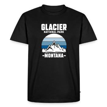 Montana - T-shirt Premium bio Homme - noir - Devant - Nico (187cm)