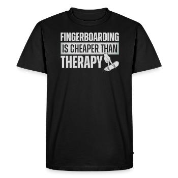 Fingerboard Finger Skateboard Fingerboarding - T-shirt Premium bio Homme - noir - Devant - Nico (187cm)