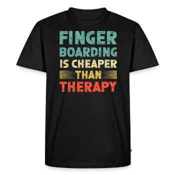 Fingerboard Disant Fingerboarding - T-shirt Premium bio Homme - noir - Devant - Nico (187cm)