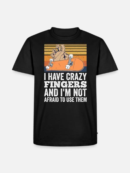 Fingerboard Finger Skateboarding Fingerboarding - Men's Premium Organic T-Shirt - black