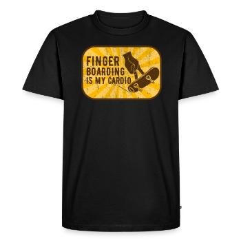 Fingerboard Finger Skateboard Fingerboarding - T-shirt Premium bio Homme - noir - Devant - Nico (187cm)