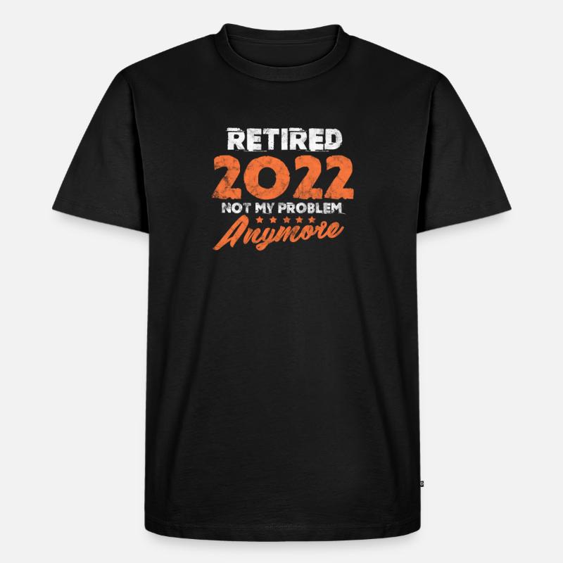 Ruhestand - Männer Premium Bio T-Shirt - Schwarz