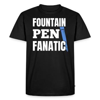 Fountain Pen Fanatic Writing Instrument Fountain Pen - Men's Premium Organic T-Shirt - black - Front - Nico (187cm)