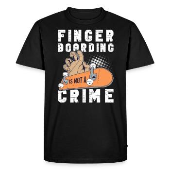 Fingerboard Finger Skateboard Fingerboarding - T-shirt Premium bio Homme - noir - Devant - Nico (187cm)