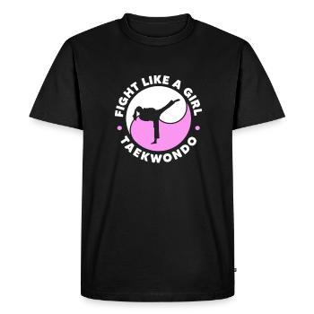 Taekwondo Fille Tae Kwon Do Cadeau d’Arts Martiaux - T-shirt Premium bio Homme - noir - Devant - Nico (187cm)