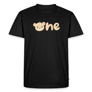 Ours en peluche Ours en peluche Cadeau pour enfants - T-shirt Premium bio Homme - noir - Devant - Nico (187cm)