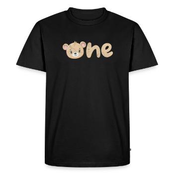 Nounours - T-shirt Premium bio Homme - noir - Devant - Nico (187cm)