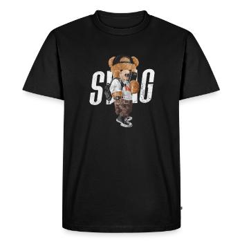 Nounours - T-shirt Premium bio Homme - noir - Devant - Nico (187cm)